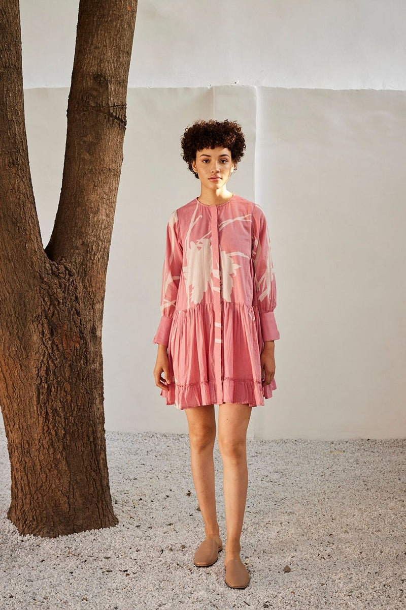 Daffodil dress Dress by Khara Kapas in pink for women Worldwide