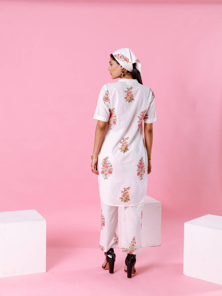 Pink Dahlia Co-Ord Set - Size S