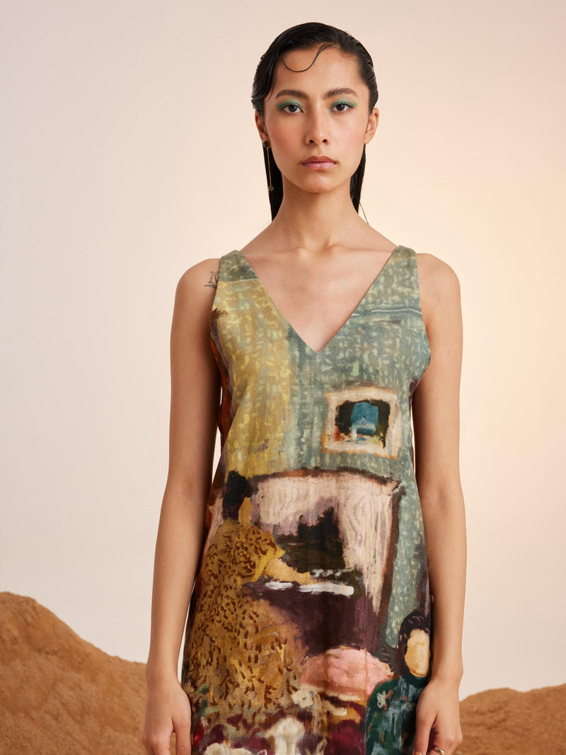 Zen Dress-High Tea rayon Dress by CORD for women Worldwide