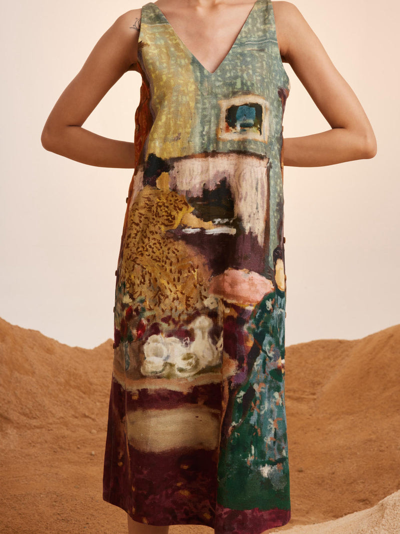 Zen Dress-High Tea rayon Dress by CORD for women Worldwide