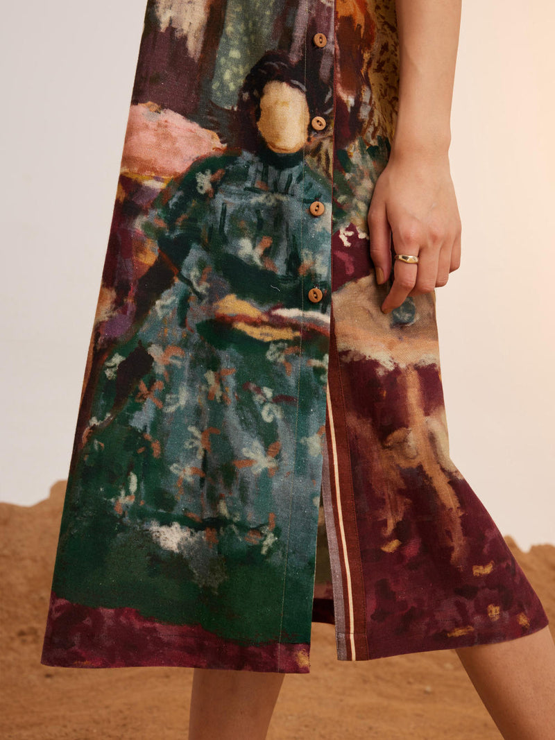 Zen Dress-High Tea rayon Dress by CORD for women Worldwide