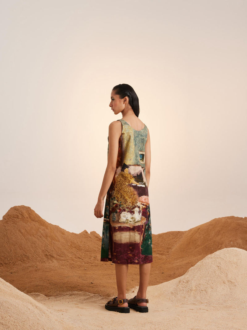 Zen Dress-High Tea rayon Dress by CORD for women Worldwide