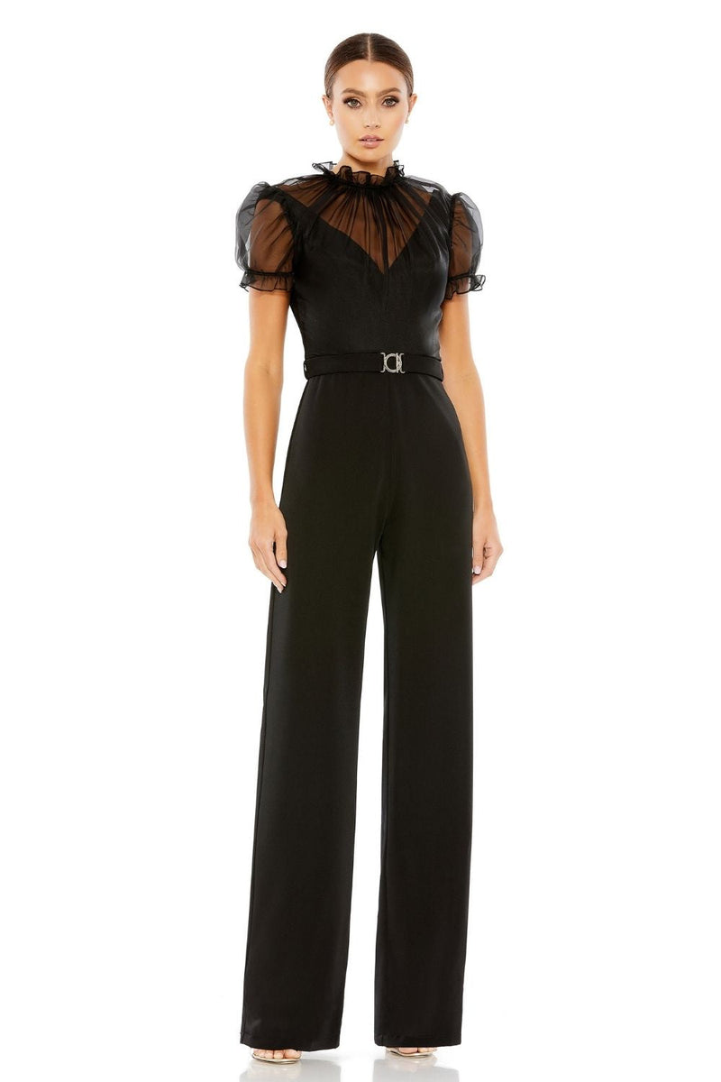MD-26621 Jumpsuit-Black by Mac Duggal in black color for women Worldwide