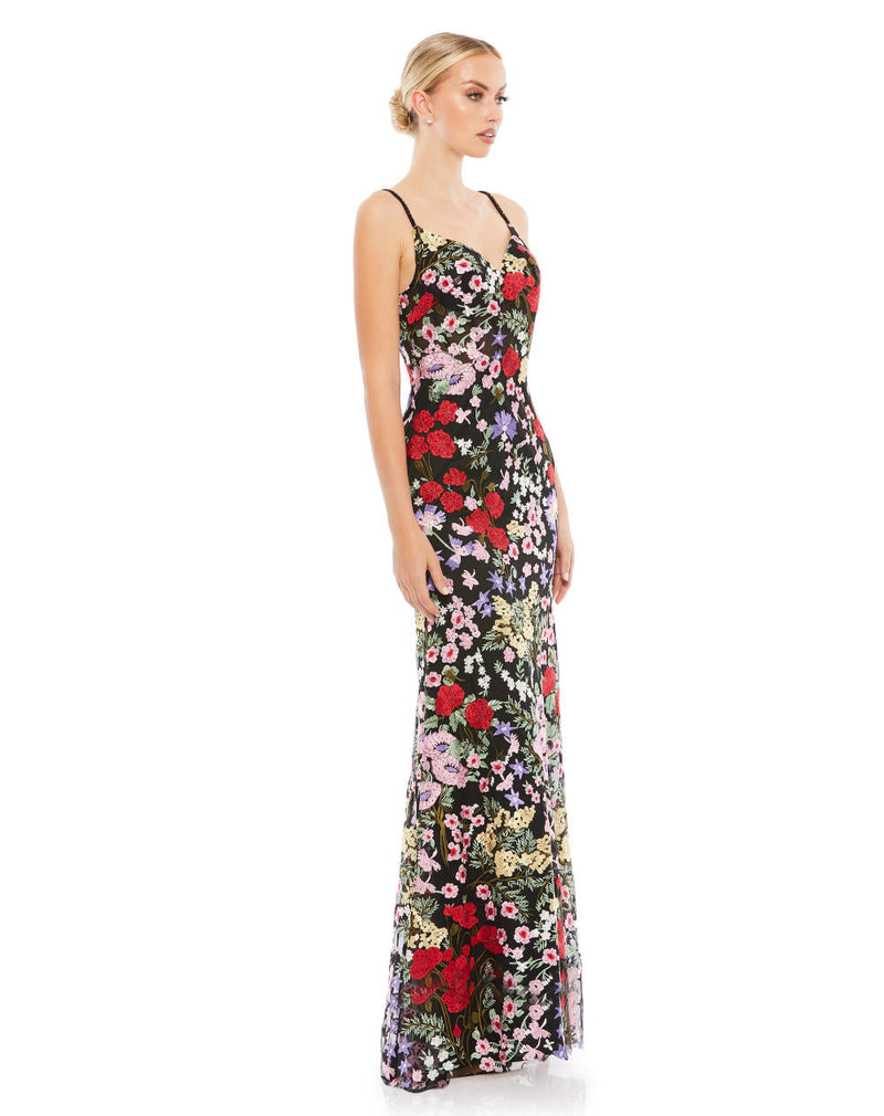MD-67473 Strappy Long Dress-Black by Mac Duggal in black color for women Worldwide