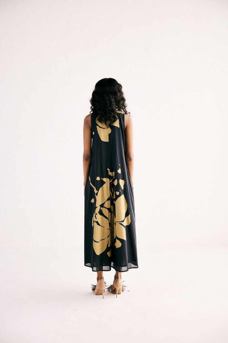 TREASSURE ISLAND JUMPSUIT cotton by Khara Kapas in black for women Worldwide