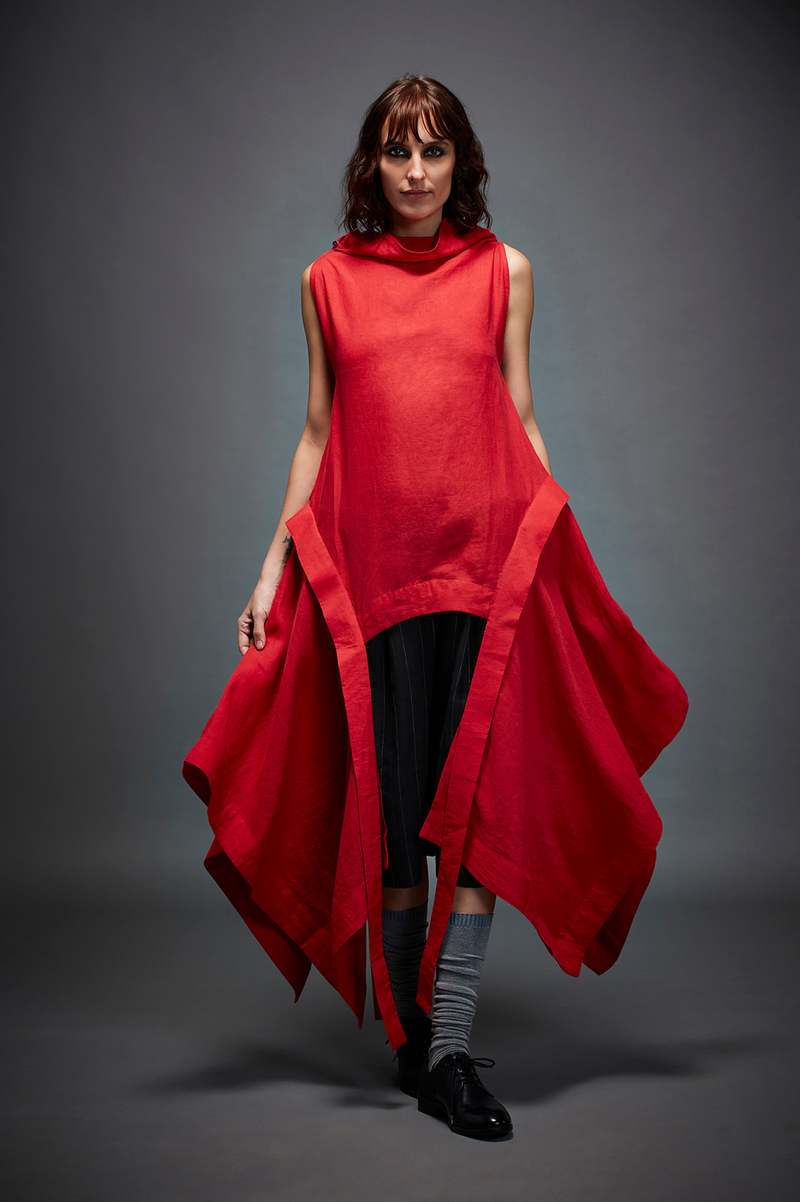 DIANA TOP by Chola in red color for women Worldwide