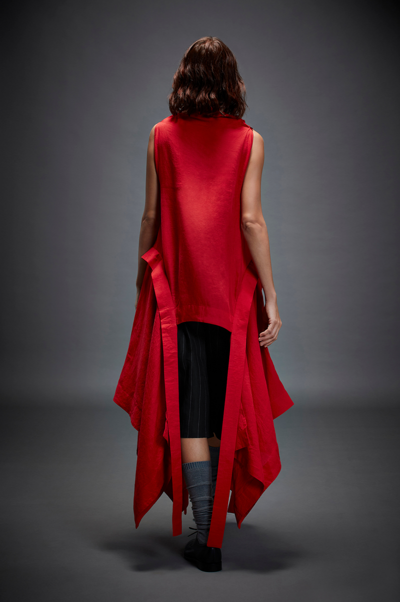 DIANA TOP by Chola in red color for women Worldwide