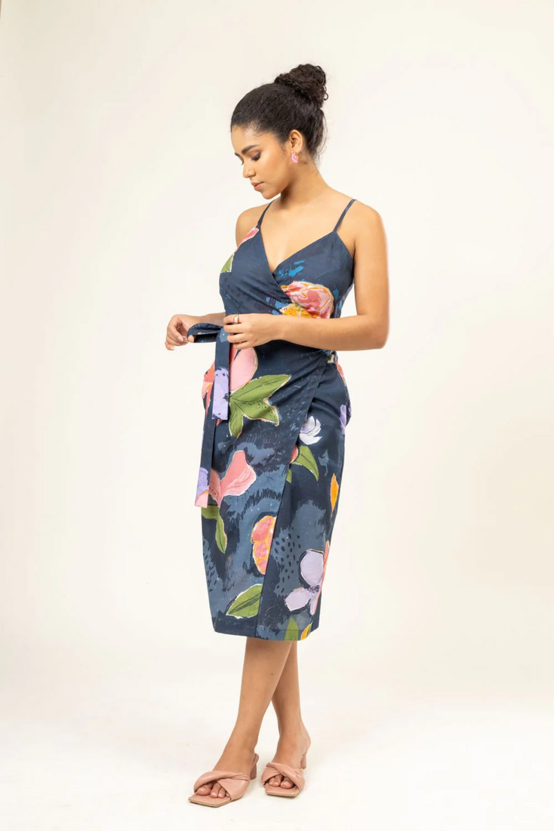 MIKEALA DRESS by Doodlage in blue color for women Worldwide