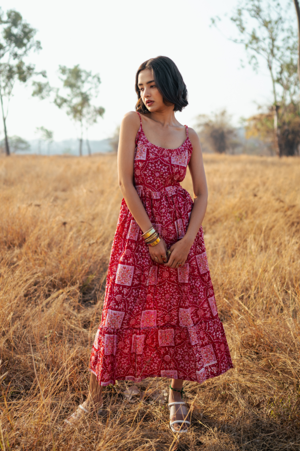 Bikaner Dress - Handblock Printed Cotton Dress