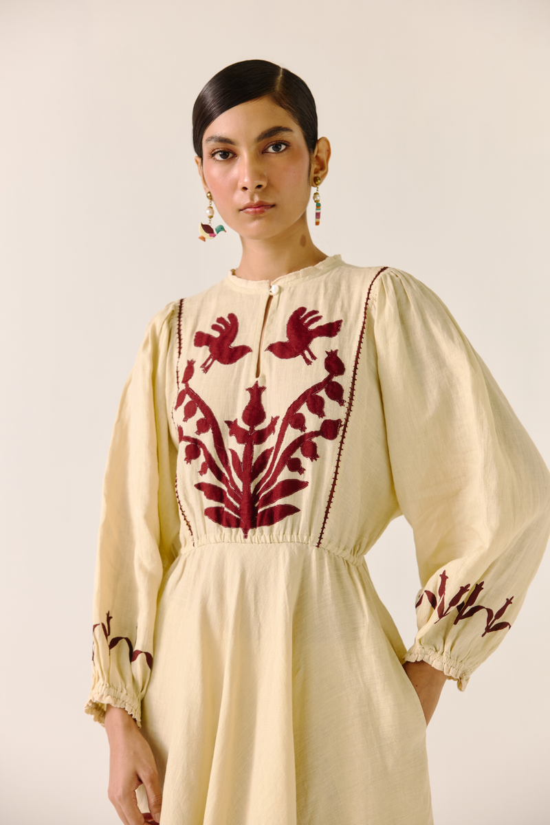 Emma Dress - Ivory by CORD in ivory for women Worldwide