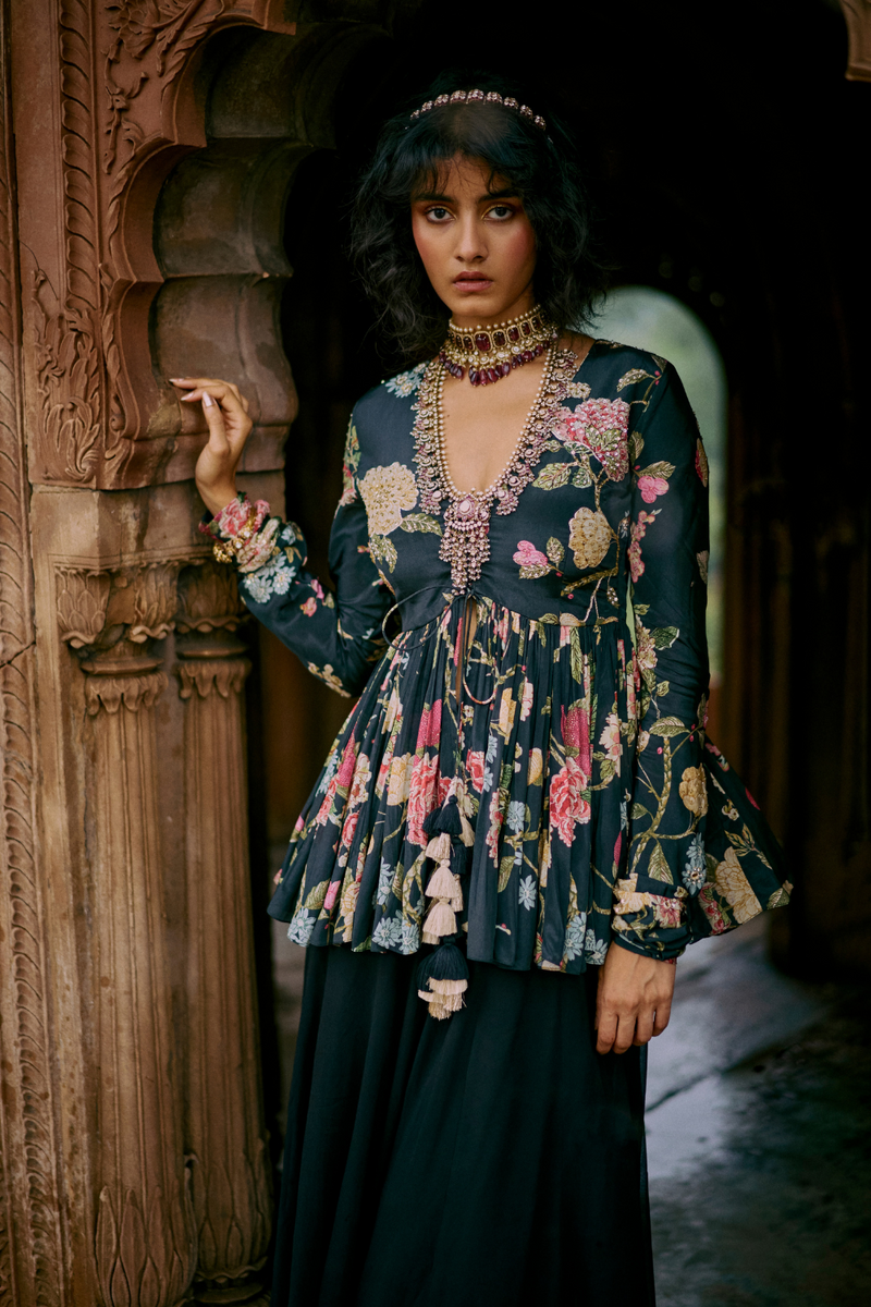 PH-2495 
Peplum 
Plazzoo Set by Paulmi & Harsh for women Worldwide