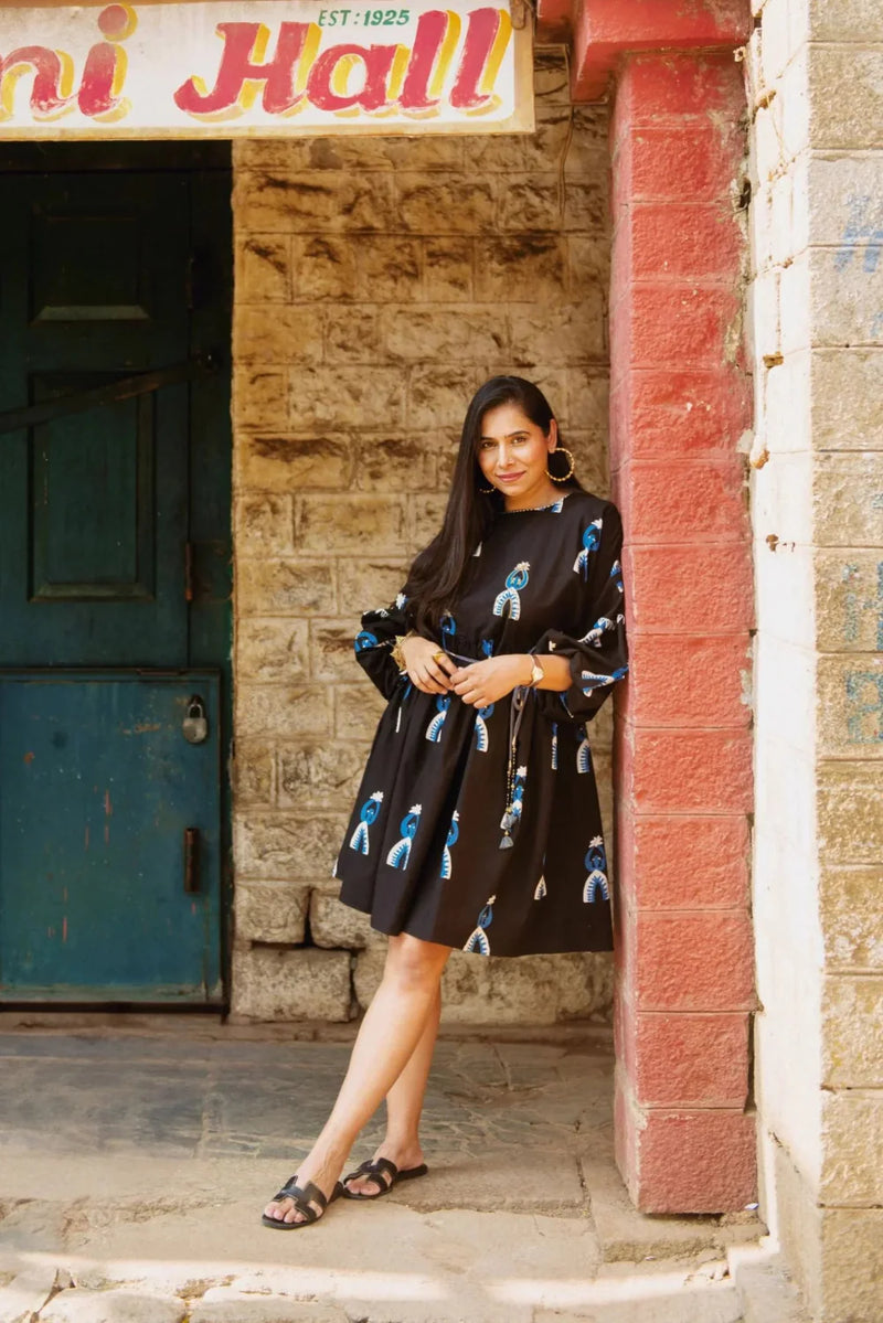 Africana Short Dress poplin by JodiLife for women Worldwide