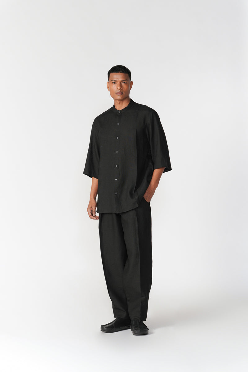 Dhar Set co-ord set by Turn Black in black for men Worldwide