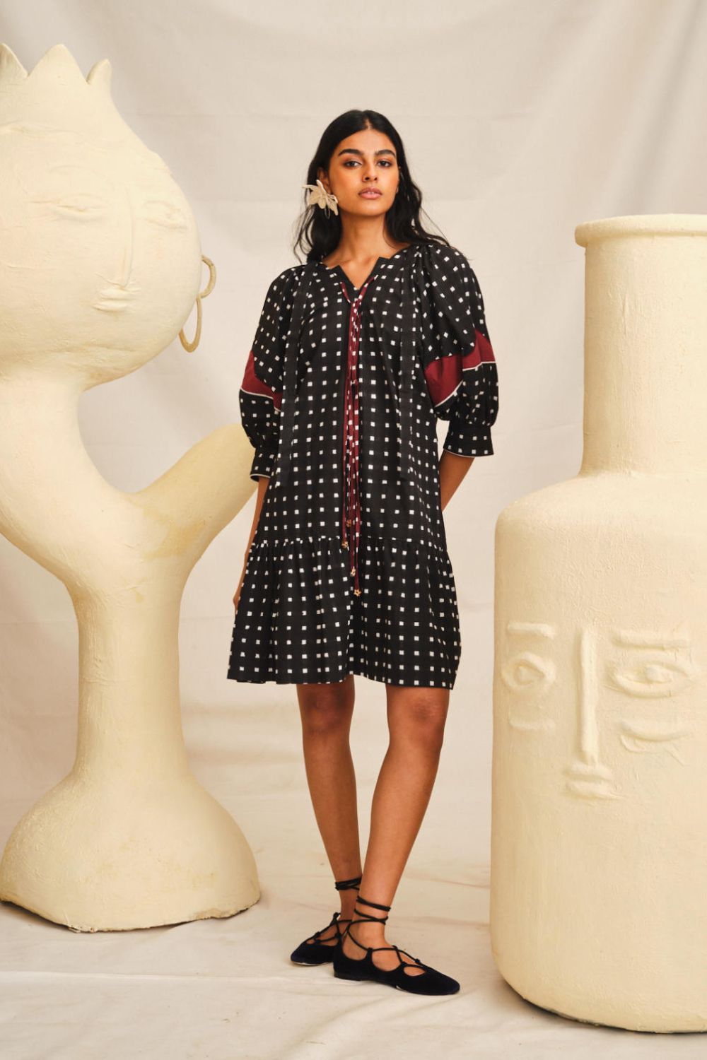 Pipli Applique Shift Dress