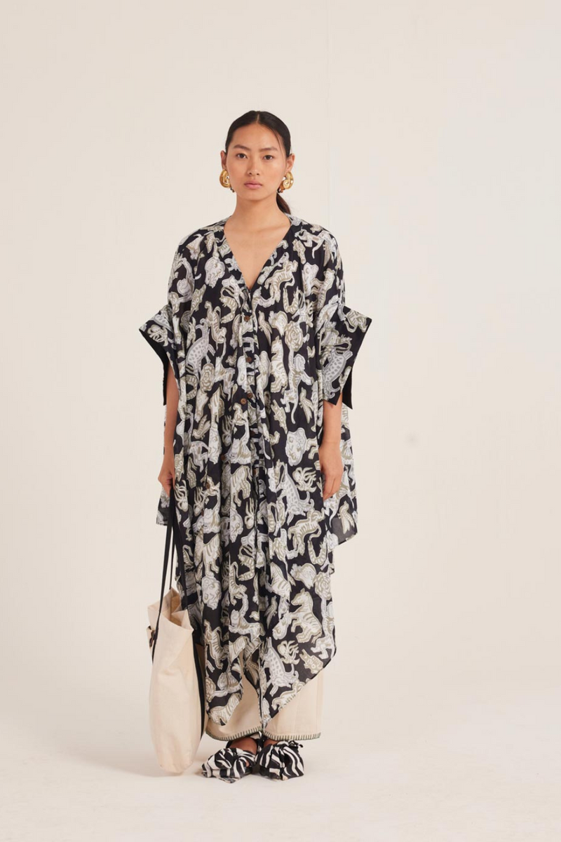 Ika Asymmetrical Dress muslin by JodiLife for women Worldwide