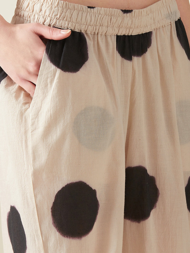 Dots shirt style set cotton Artisan made - Block Printed by Aavidi for women Worldwide