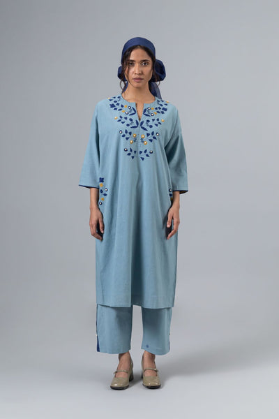 Somali Kaftan-Lt Blue