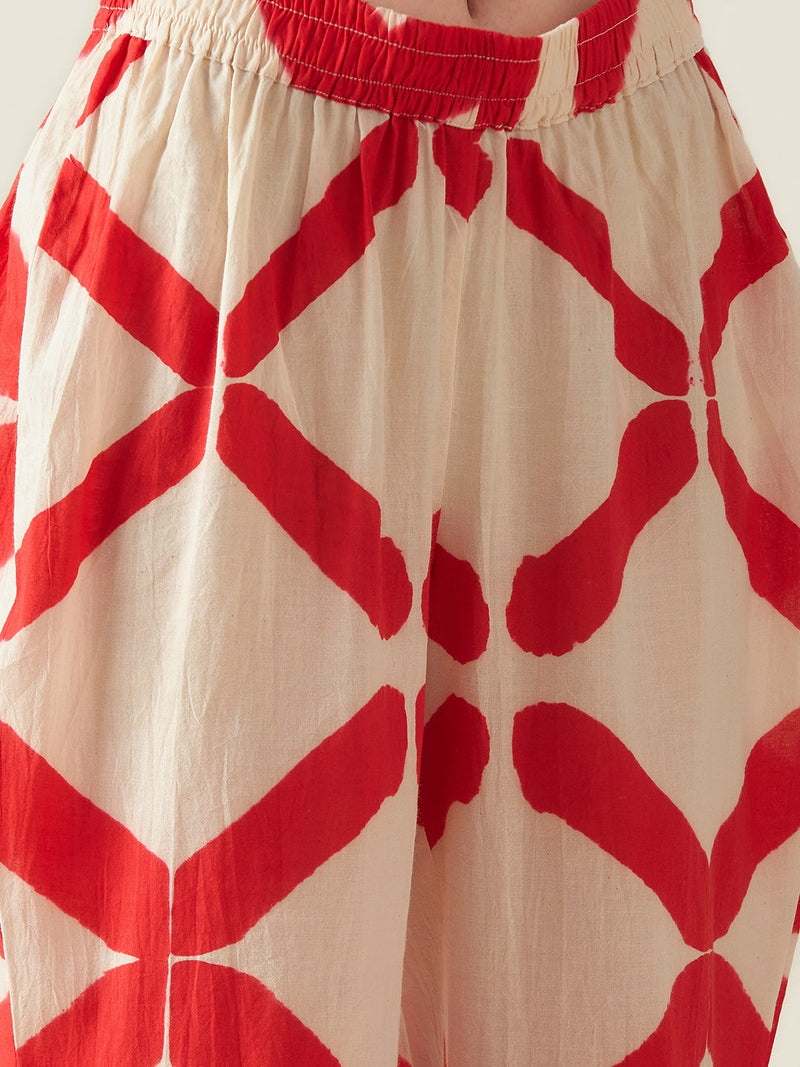 Polka Kurta Set cotton by Aavidi in white color for women Worldwide