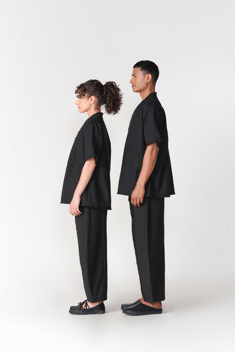 Kumo Drawstring Shirt top/shirt by Turn Black in black for women Worldwide