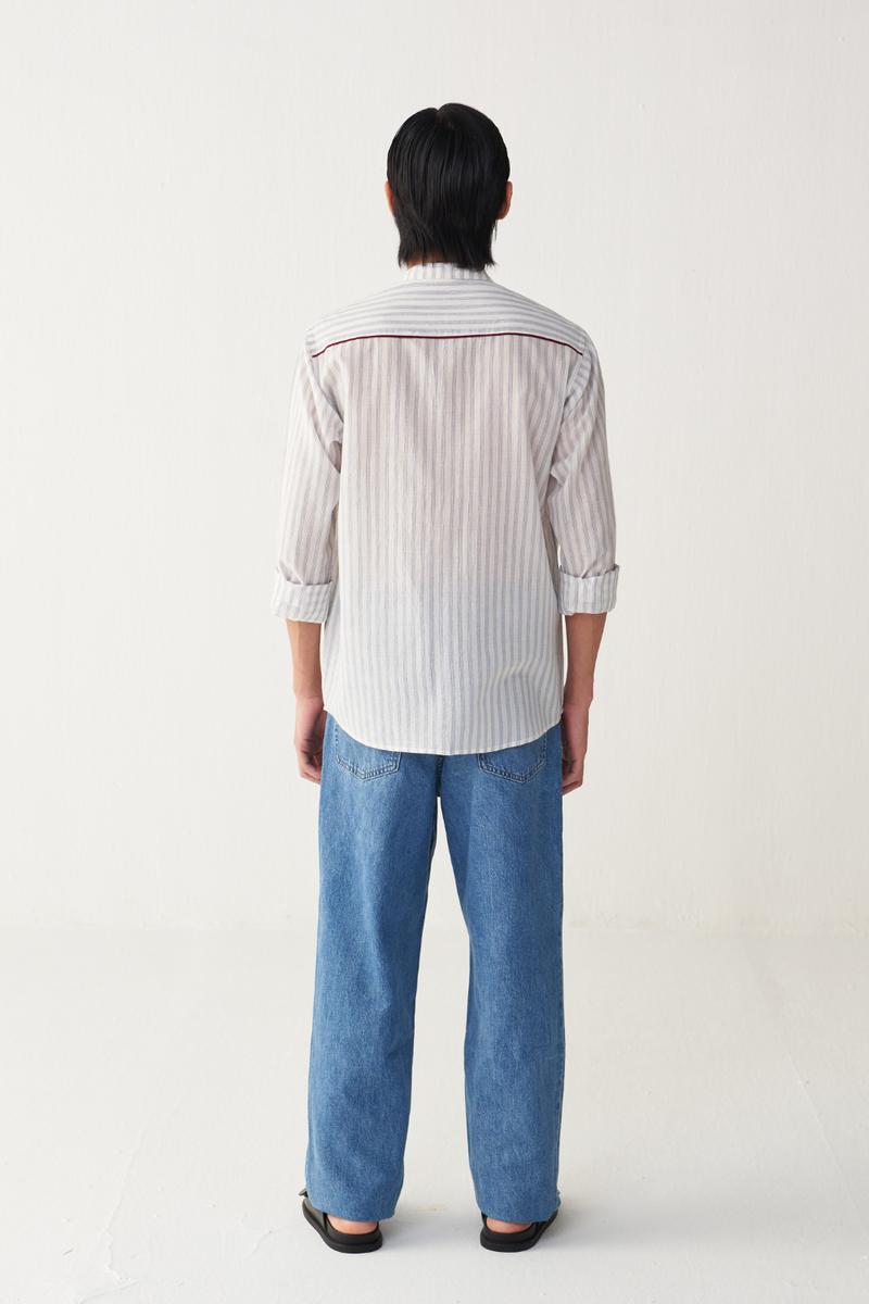 BAND COLLAR SHIRT