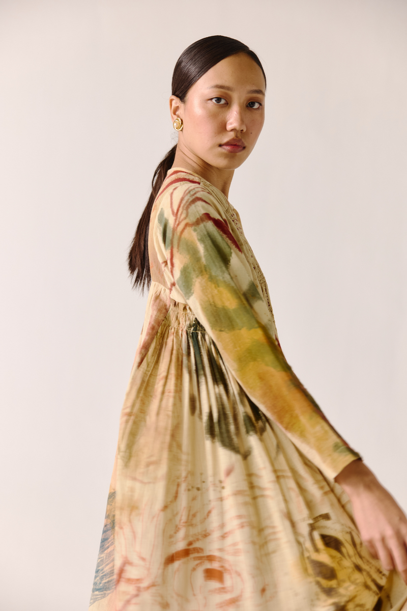 Frida Dress - Abstract cotton by CORD for women Worldwide