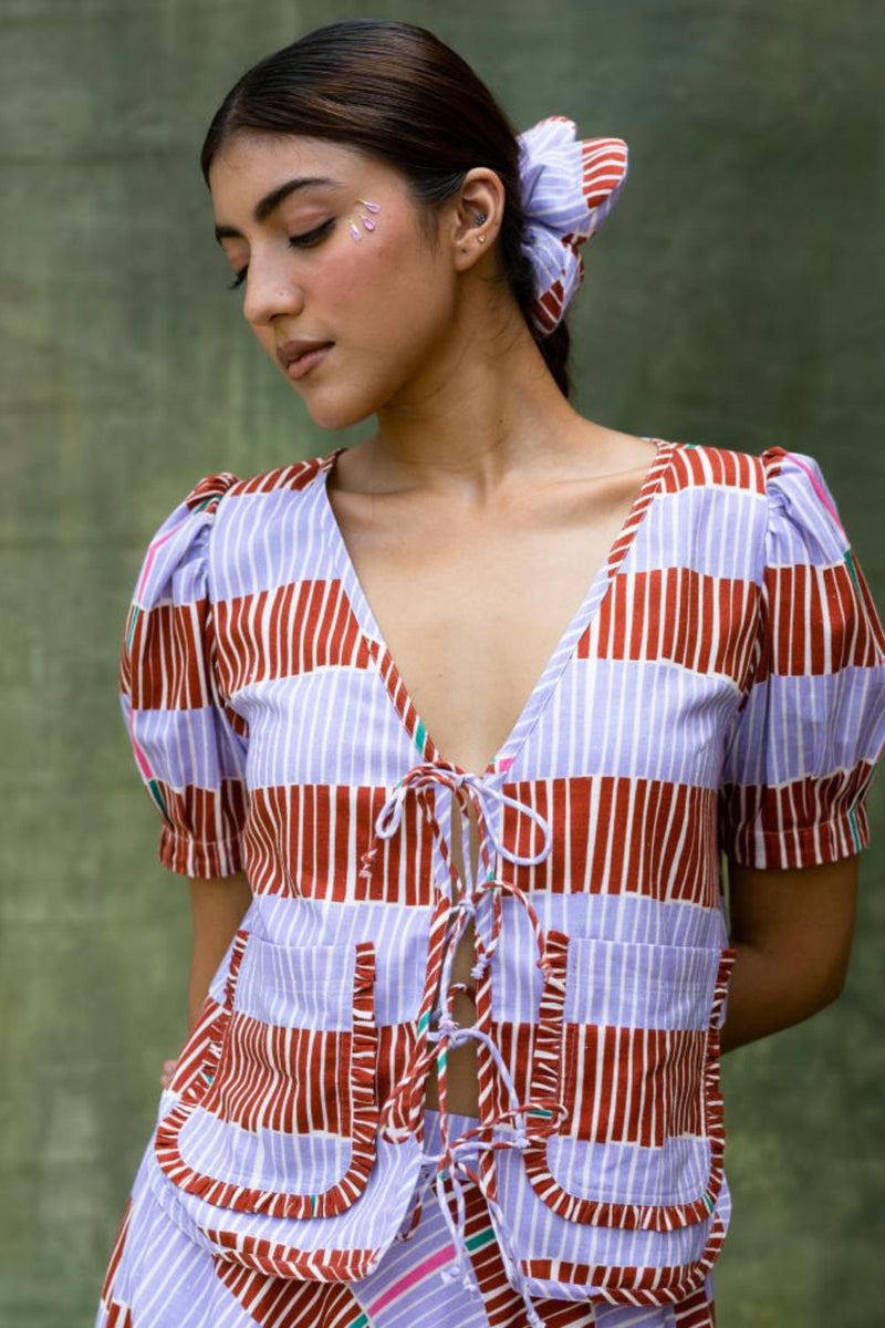 Fern Striped Top by Doodlage for women Worldwide