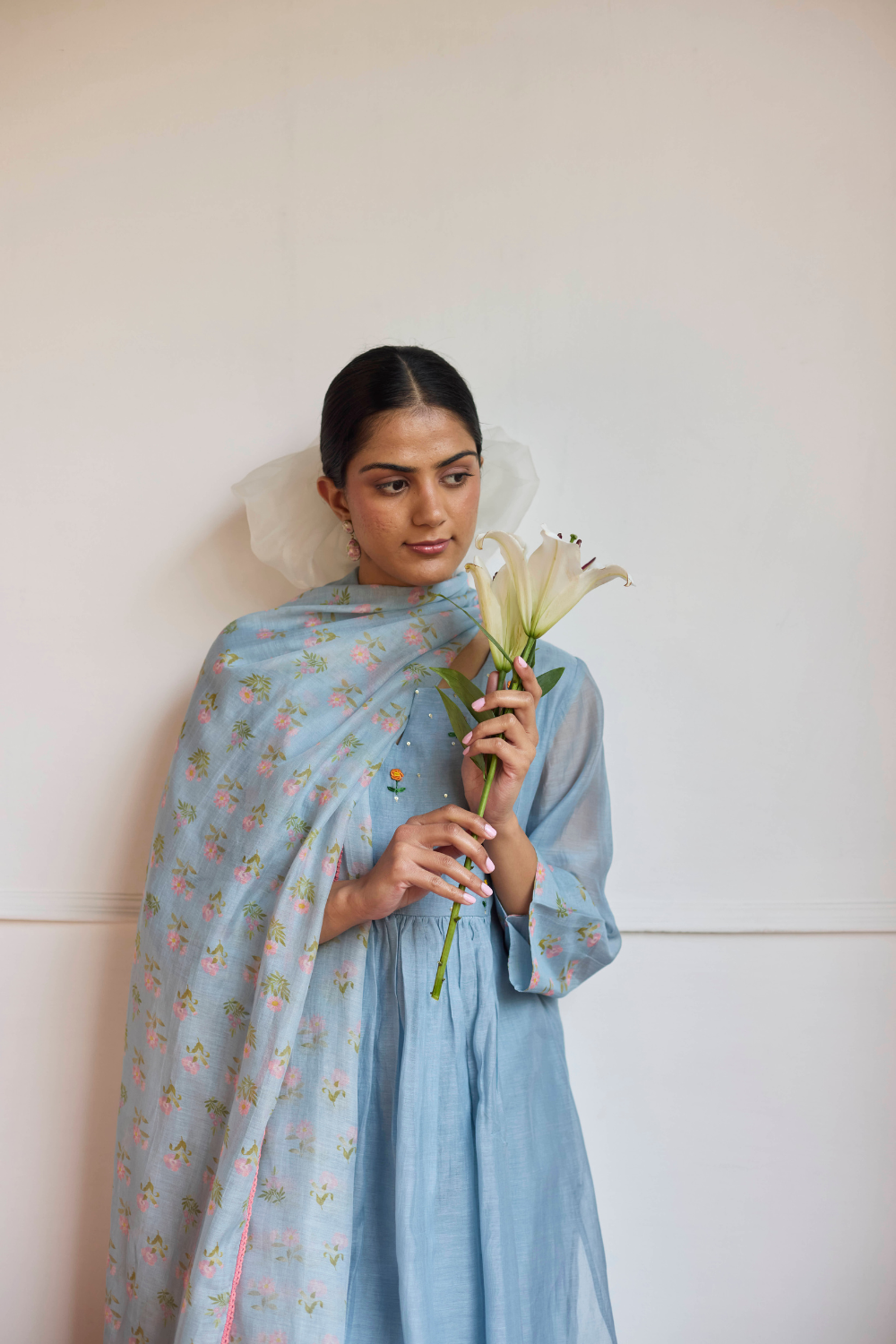 POWDER BLUE FLORETTE SET