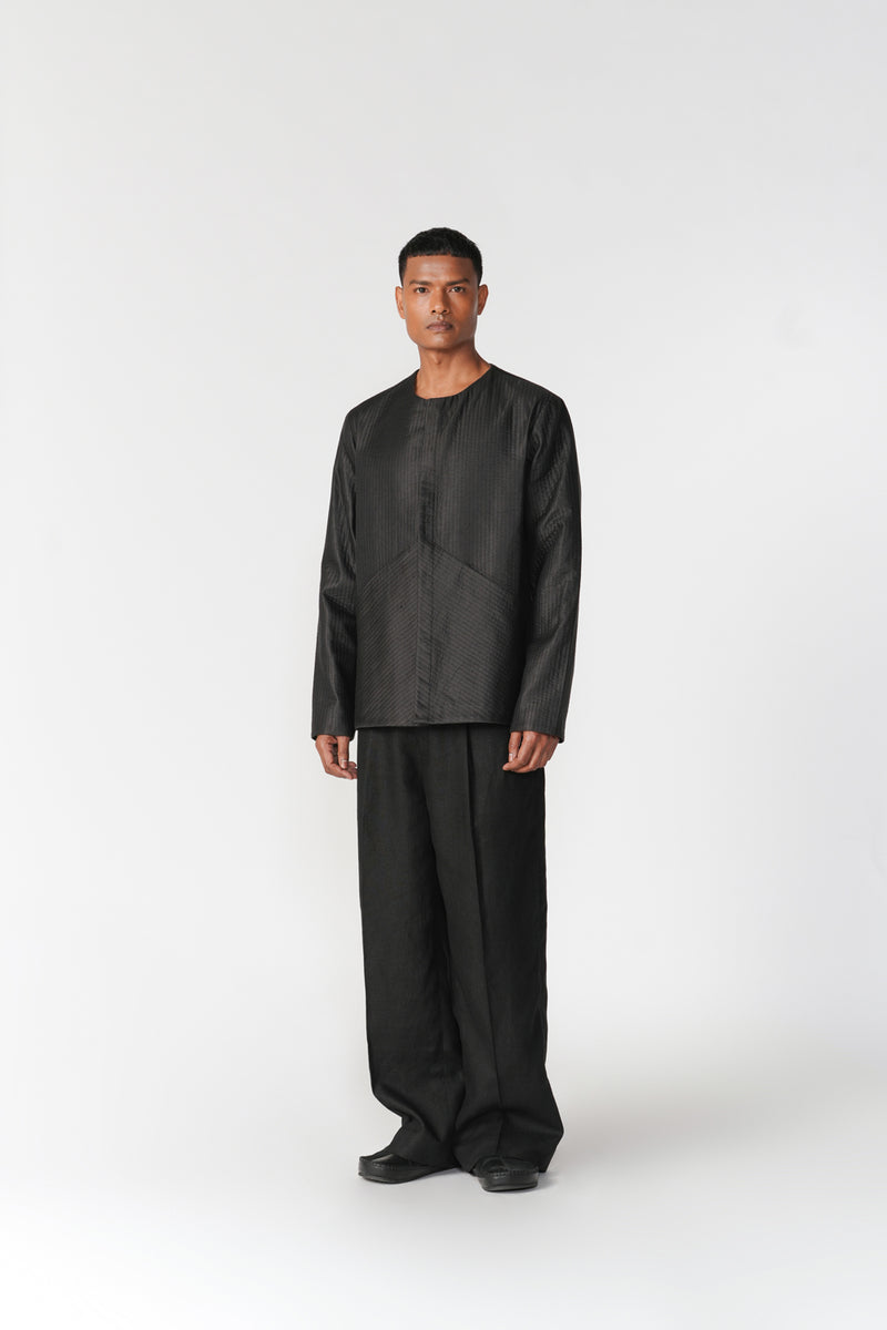 Short Mashru Jacket jacket/overlay by Turn Black in black for men Worldwide