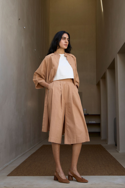 Brabourne Handwoven Brown Co-ord Set