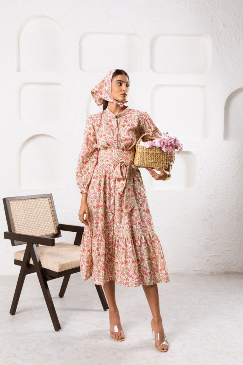Pink Abbey Garden Dress Dress by Marche for women Worldwide