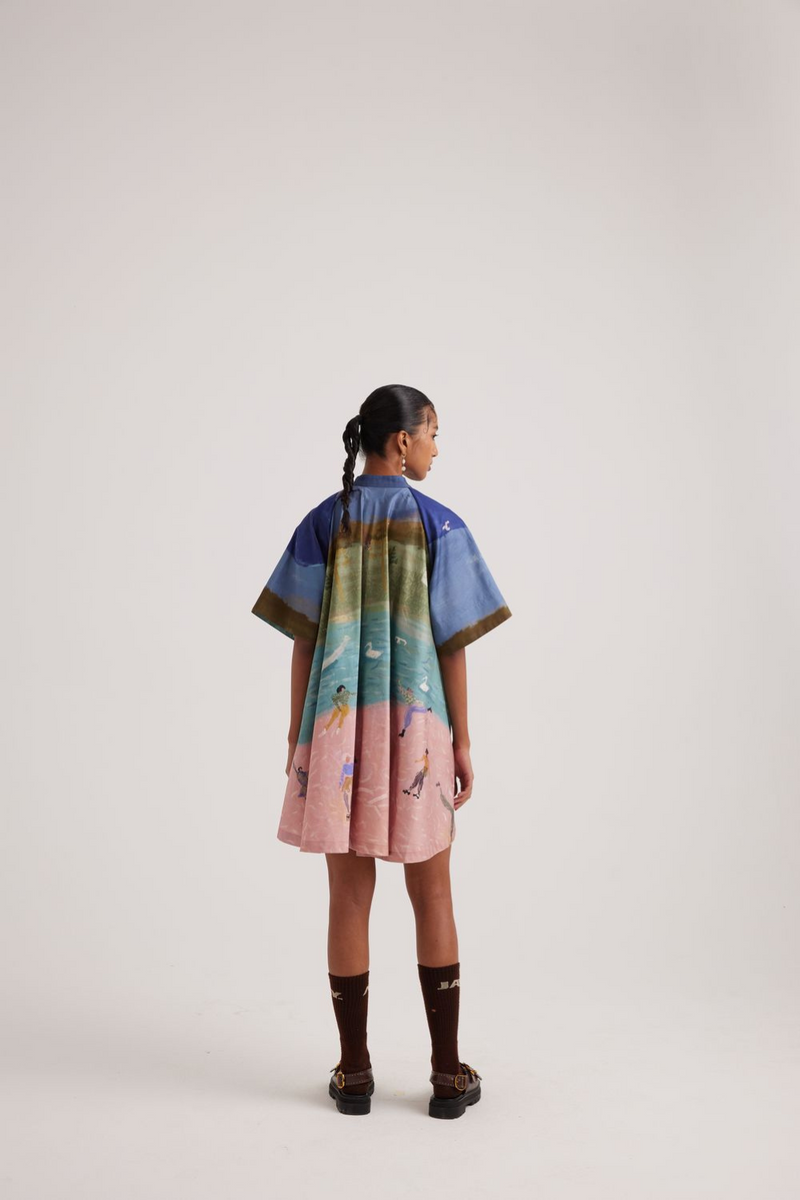 A-Line Dress-Skater satin by CORD for women Worldwide