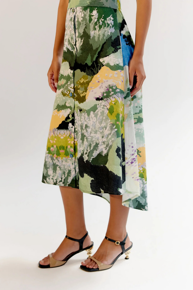 Coral Midi - Forest satin by NOIB for women Worldwide