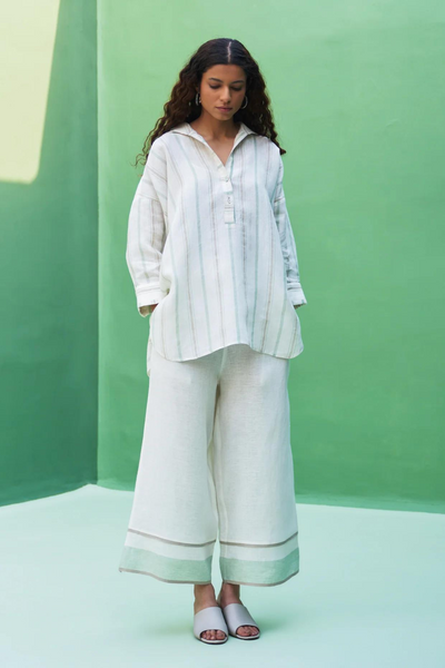 Kiku Striped Linen Co-ord Set
- Mint