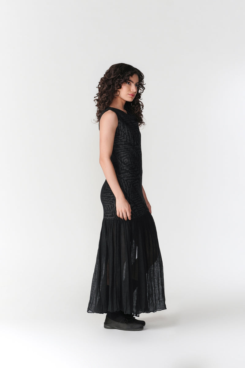 Cowl Neck Bias Dress dress by Turn Black in black for women Worldwide