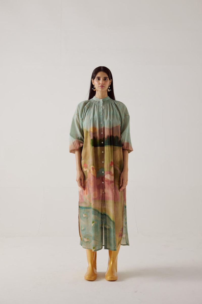 Chloe Dress-Spring cotton by CORD in multi for women Worldwide