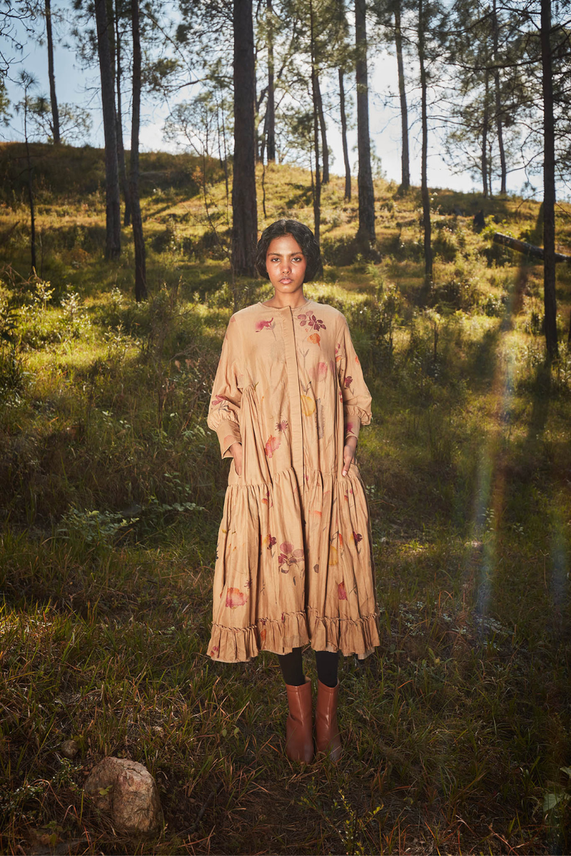 Clay Drift Dress cotton by Khara Kapas for women Worldwide