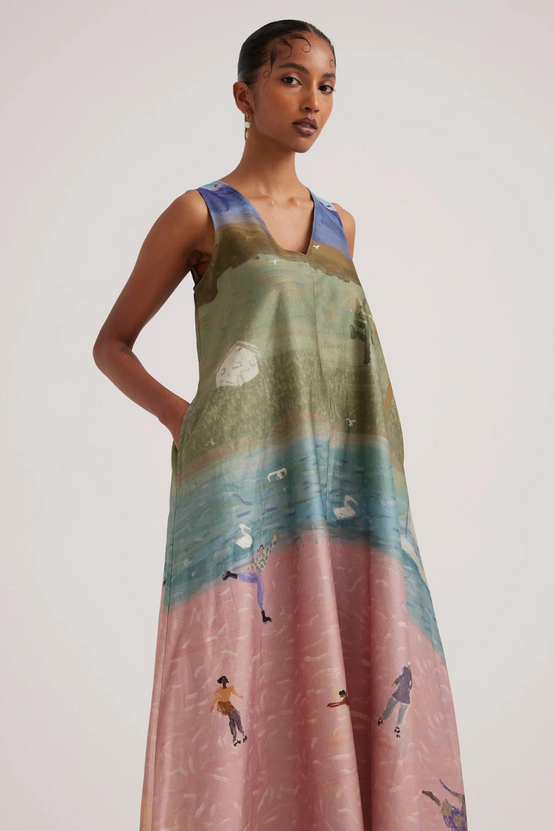Ravine Dress-Skater satin by CORD for women Worldwide