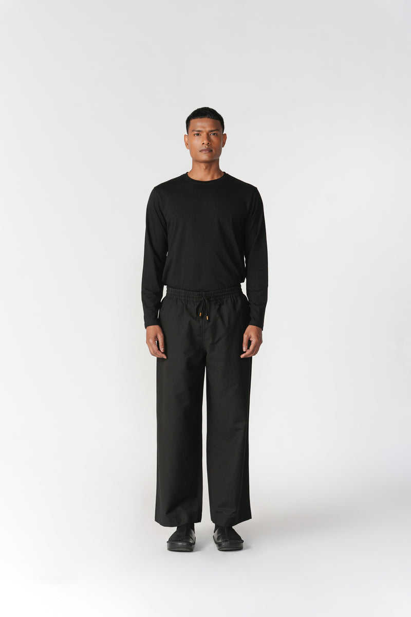 Ease Trousers pant/trouser by Turn Black in black for men Worldwide