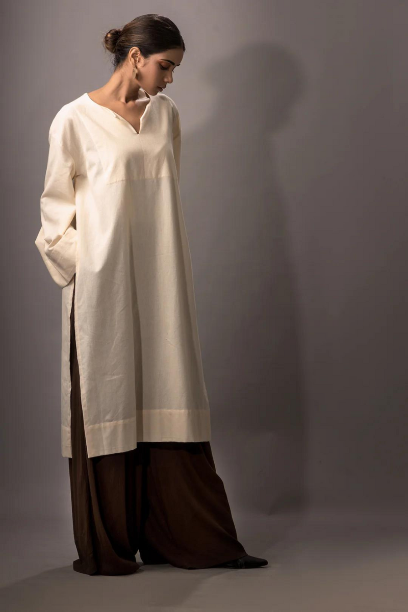 Clove Tunic 100% cotton matty kaftans and tunics by Stoique in natural for women Worldwide