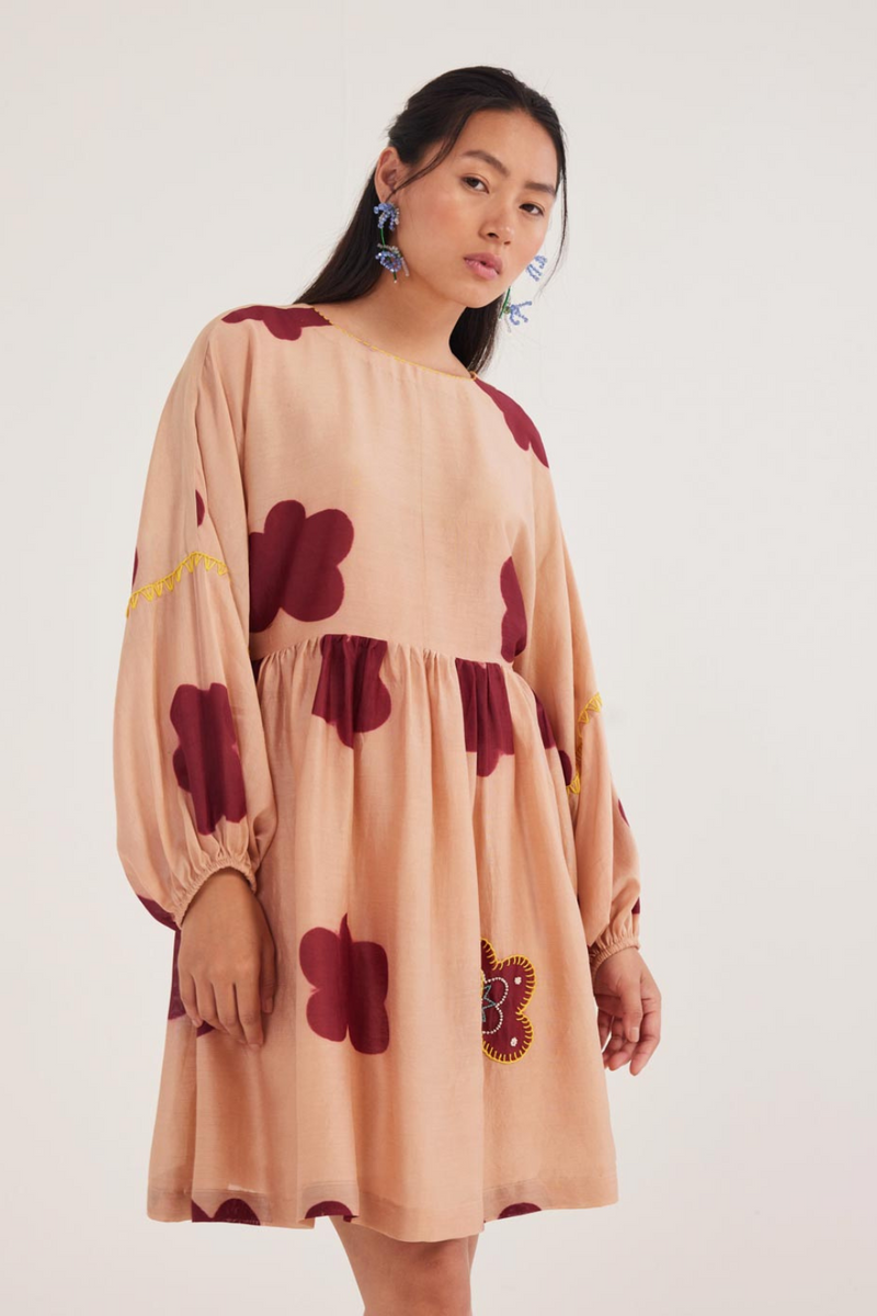 Nama Short Dress chanderi by JodiLife for women Worldwide