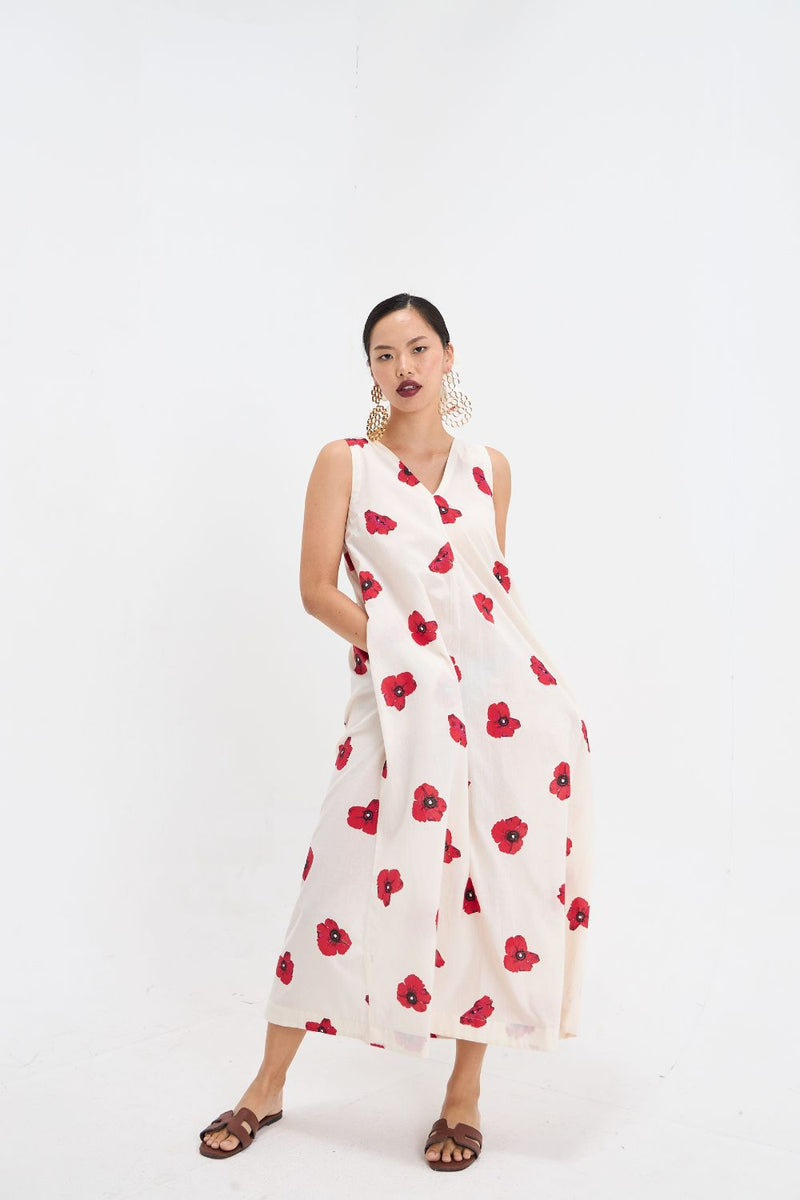 POPPY DRESS cotton by Aavidi for women Worldwide