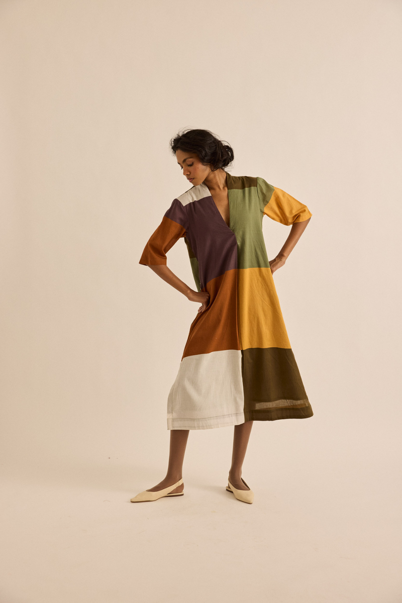 Marl Dress mul dress by Khara Kapas in multicolor for women Worldwide