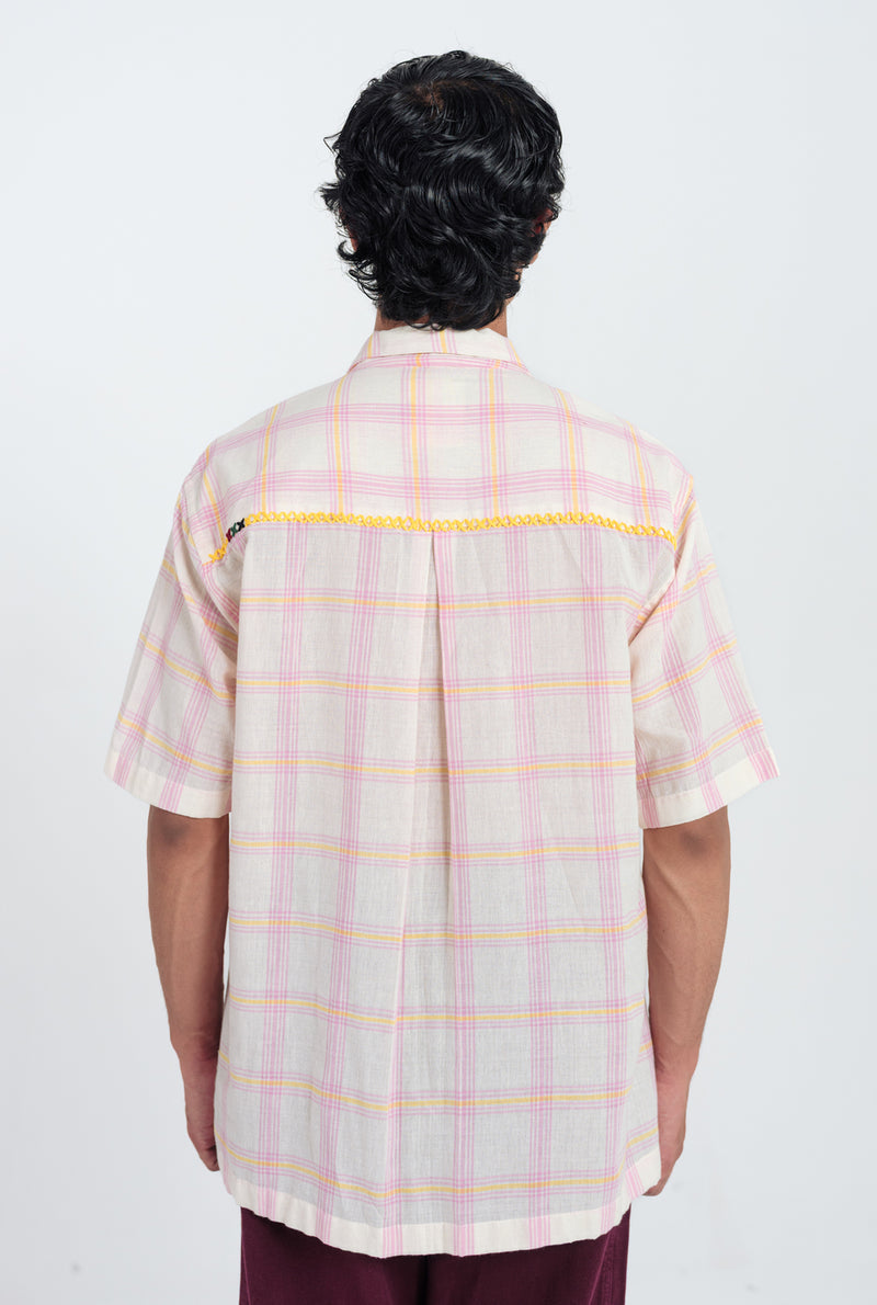 Chataai Men Shirt cotton shirt by Jodi Men in white, pink for men Worldwide