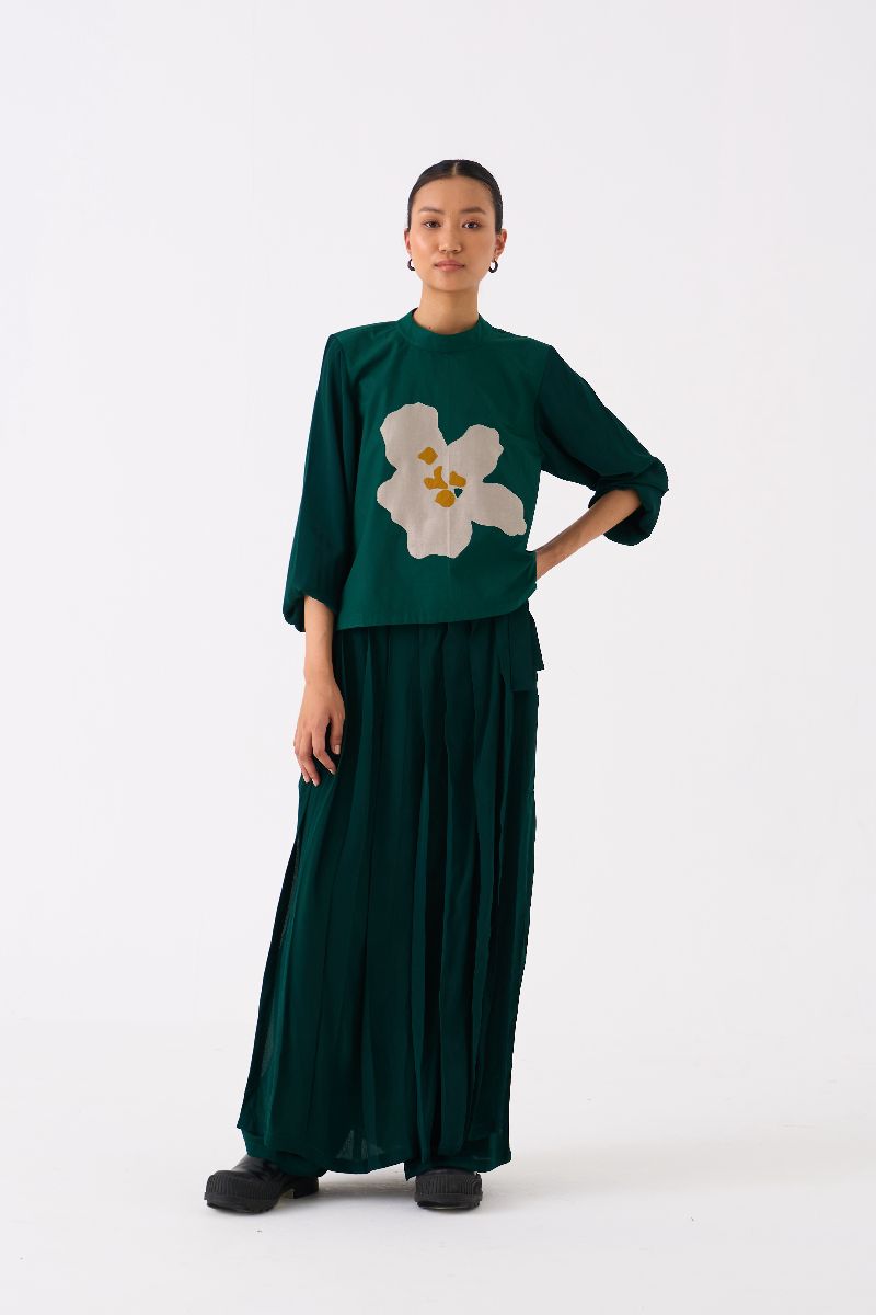 SKIRT PANT -DARK GREEN