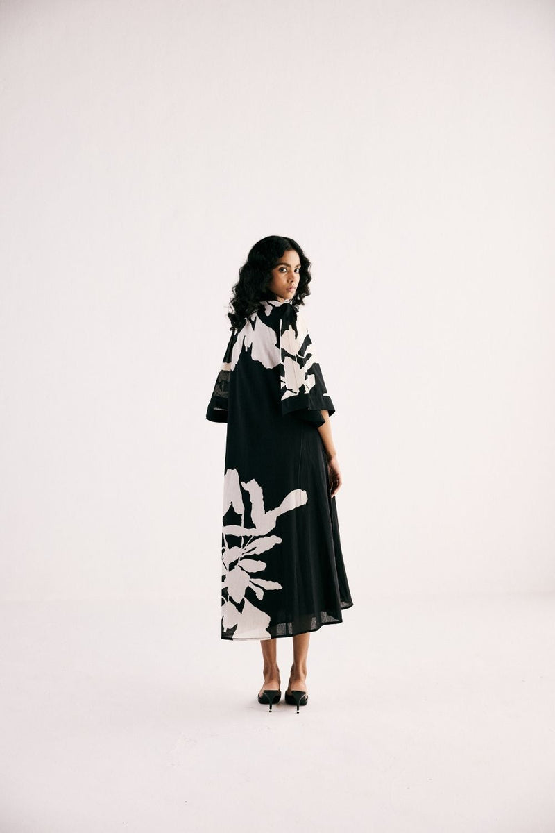 BLANC CHARMS DRESS cotton by Khara Kapas in black for women Worldwide
