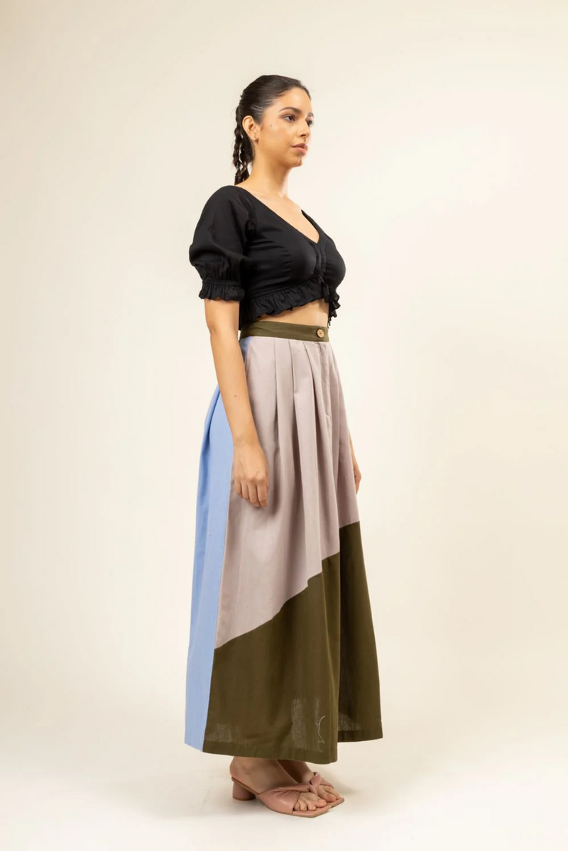 Irene Panelled Skirt mul by Doodlage in multi color for women Worldwide