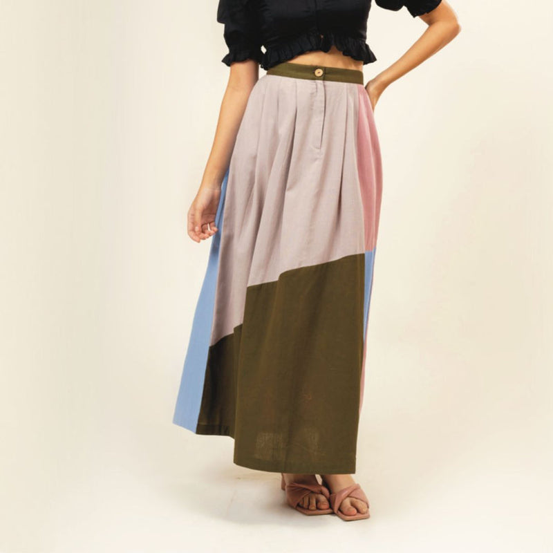 Irene Panelled Skirt mul by Doodlage in multi color for women Worldwide