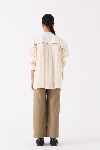 BAT SLEEVE TOP 
- IVORY