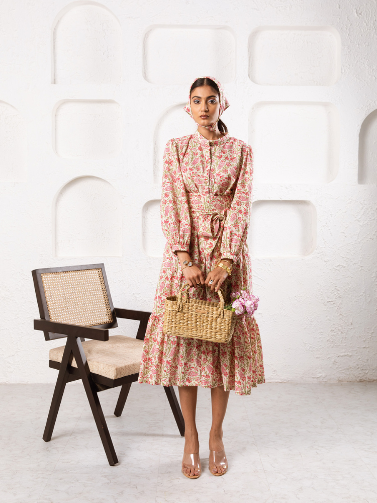 Pink Abbey Garden Dress Dress by Marche for women Worldwide