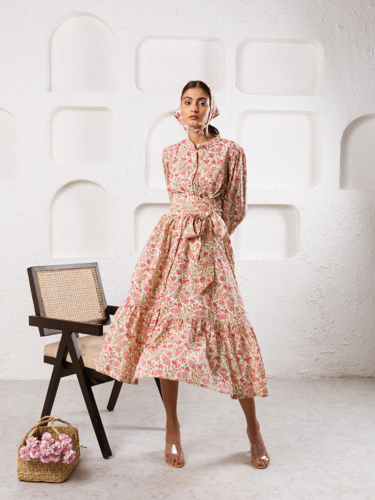 Pink Abbey Garden Dress Dress by Marche for women Worldwide
